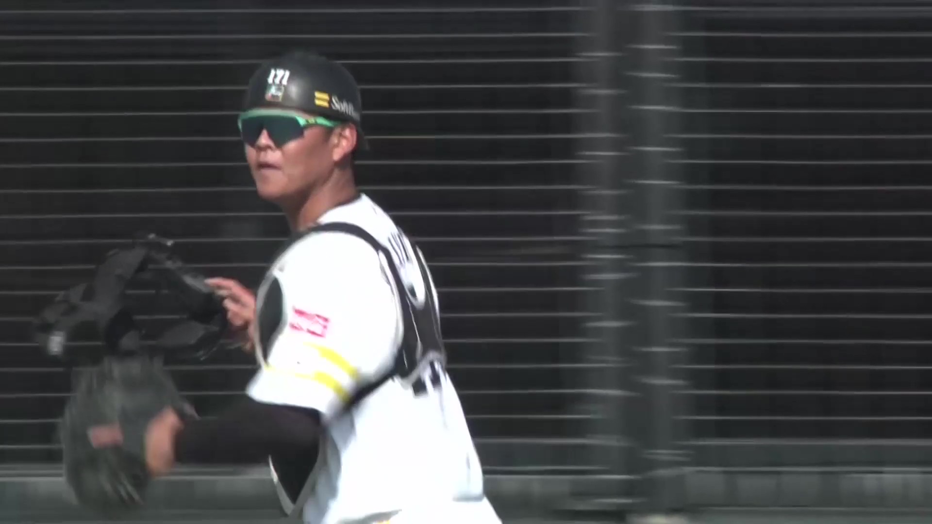 【春季教育リーグ】強肩!! ホークス・盛島稜大 ドンピシャな送球でランナーをアウトにする!! 2026年3月11日 福岡ソフトバンクホークス 対 広島東洋カープ