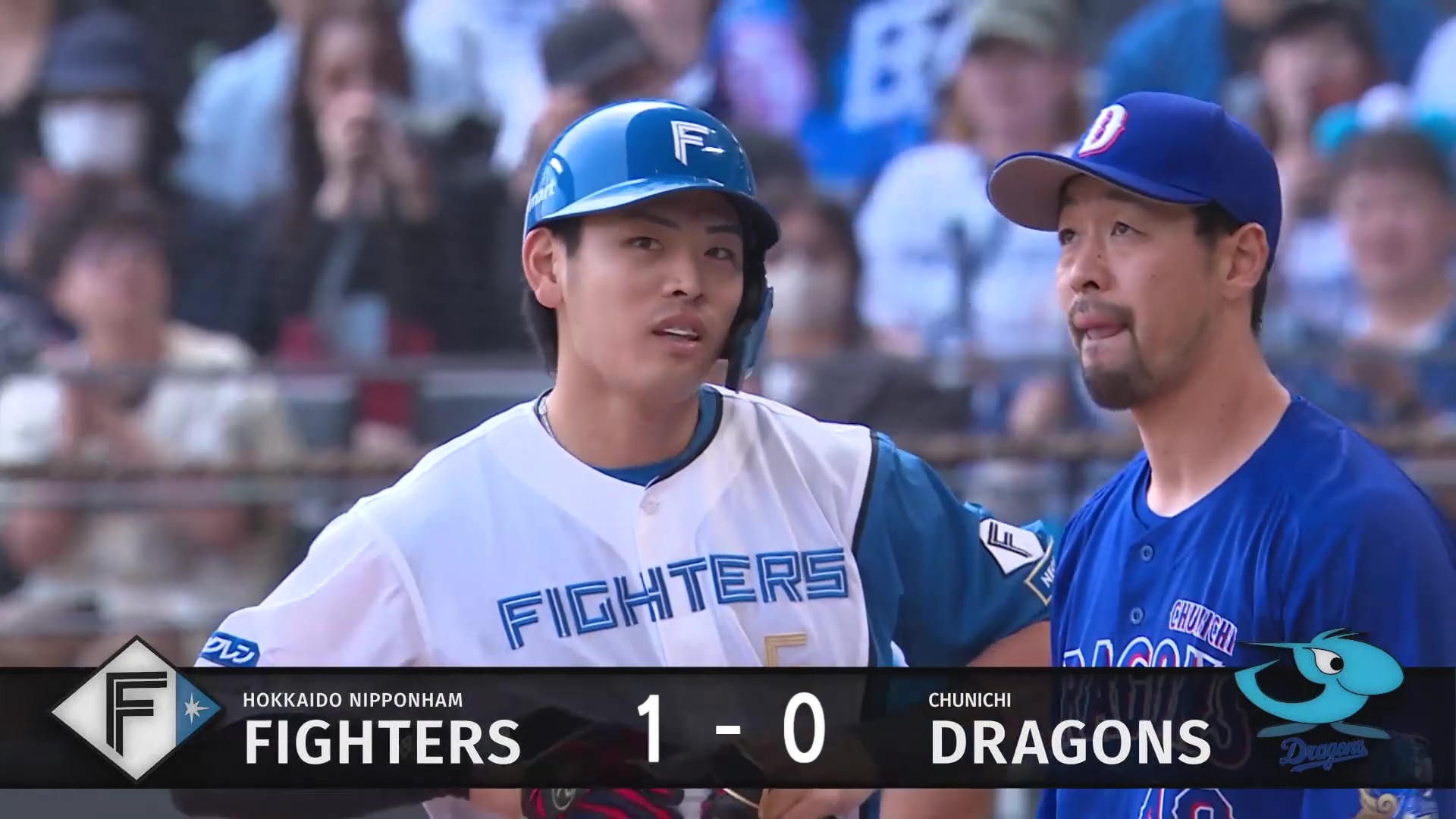 【1回裏】しぶとくセンター前へ!! ファイターズ・野村佑希 先制となるタイムリーヒット!! 2026年6月14日 北海道日本ハムファイターズ 対 中日ドラゴンズ