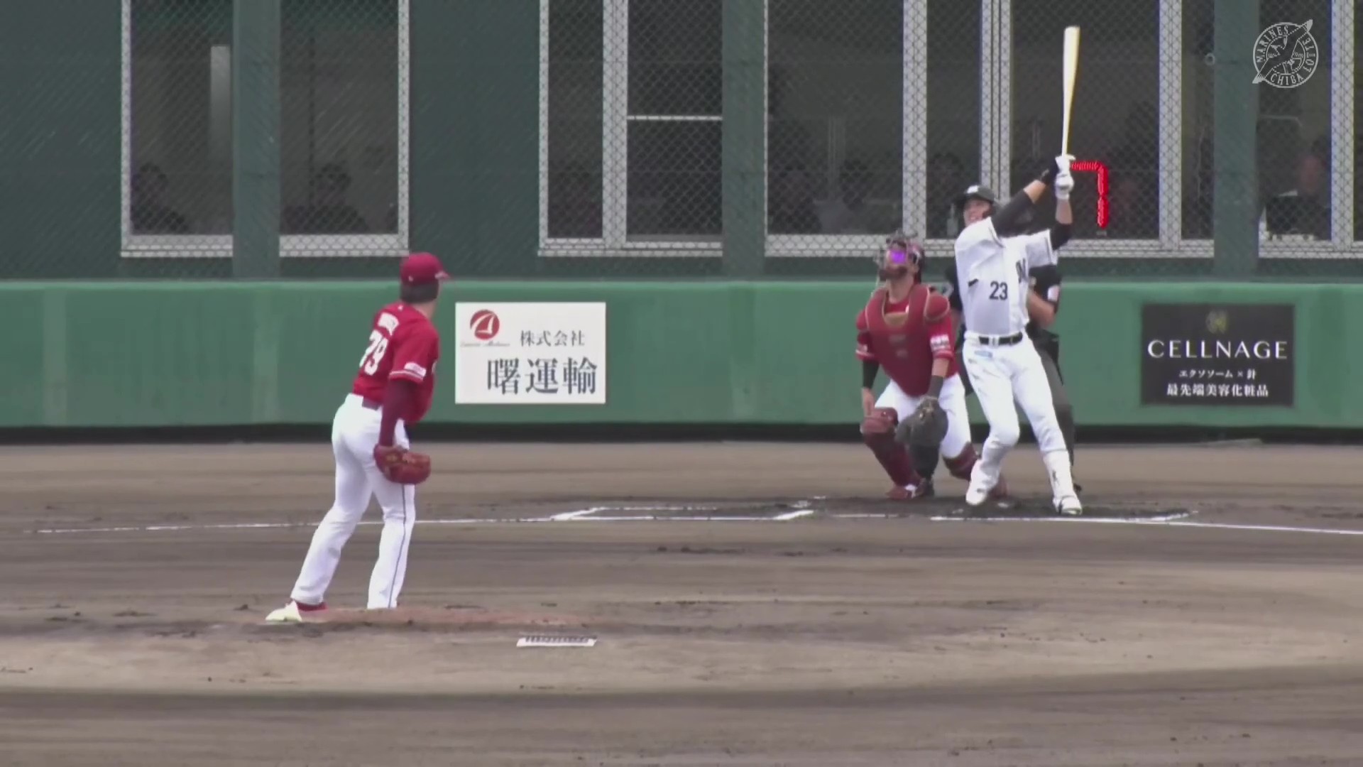 【ファーム】先頭打者弾!! マリーンズ・石川慎吾 ライトスタンドへのホームランで先制!! 2026年9月17日 千葉ロッテマリーンズ 対 東北楽天ゴールデンイーグルス