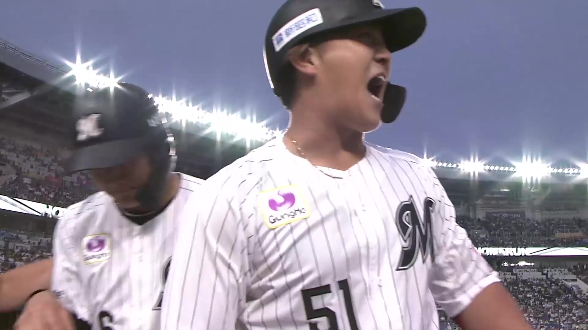 【5回裏】一振りで試合は振り出しに!! マリーンズ・山口航輝 左中間スタンドへの同点2ランHR!! 2026年6月28日 千葉ロッテマリーンズ 対 福岡ソフトバンクホークス