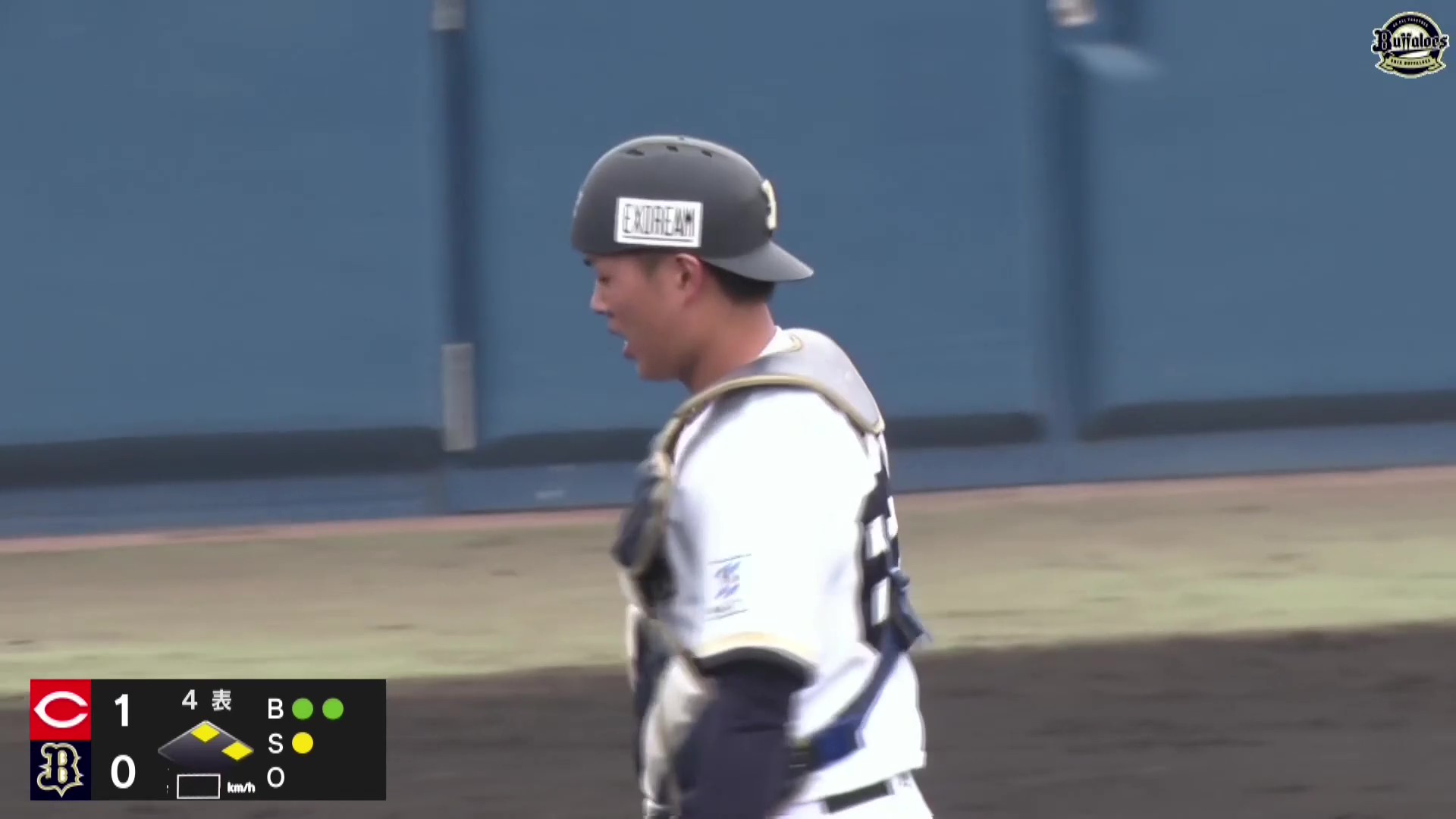 【ファーム】進塁阻止!! バファローズ・堀柊那 素早い判断でサードへ投げてアウト!! 2026年3月22日 オリックス・バファローズ 対 広島東洋カープ