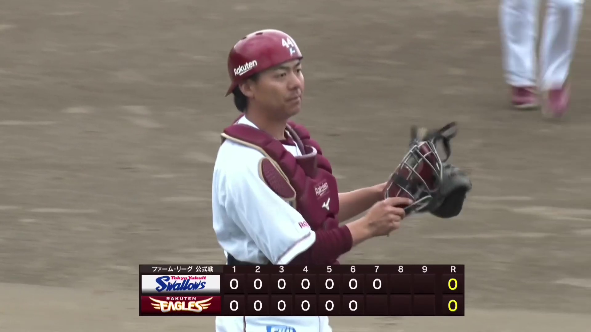 【ファーム】ピンチの芽を摘む!! イーグルス・田中貴也 正確な送球で盗塁阻止!! 2026年5月8日 東北楽天ゴールデンイーグルス 対 東京ヤクルトスワローズ