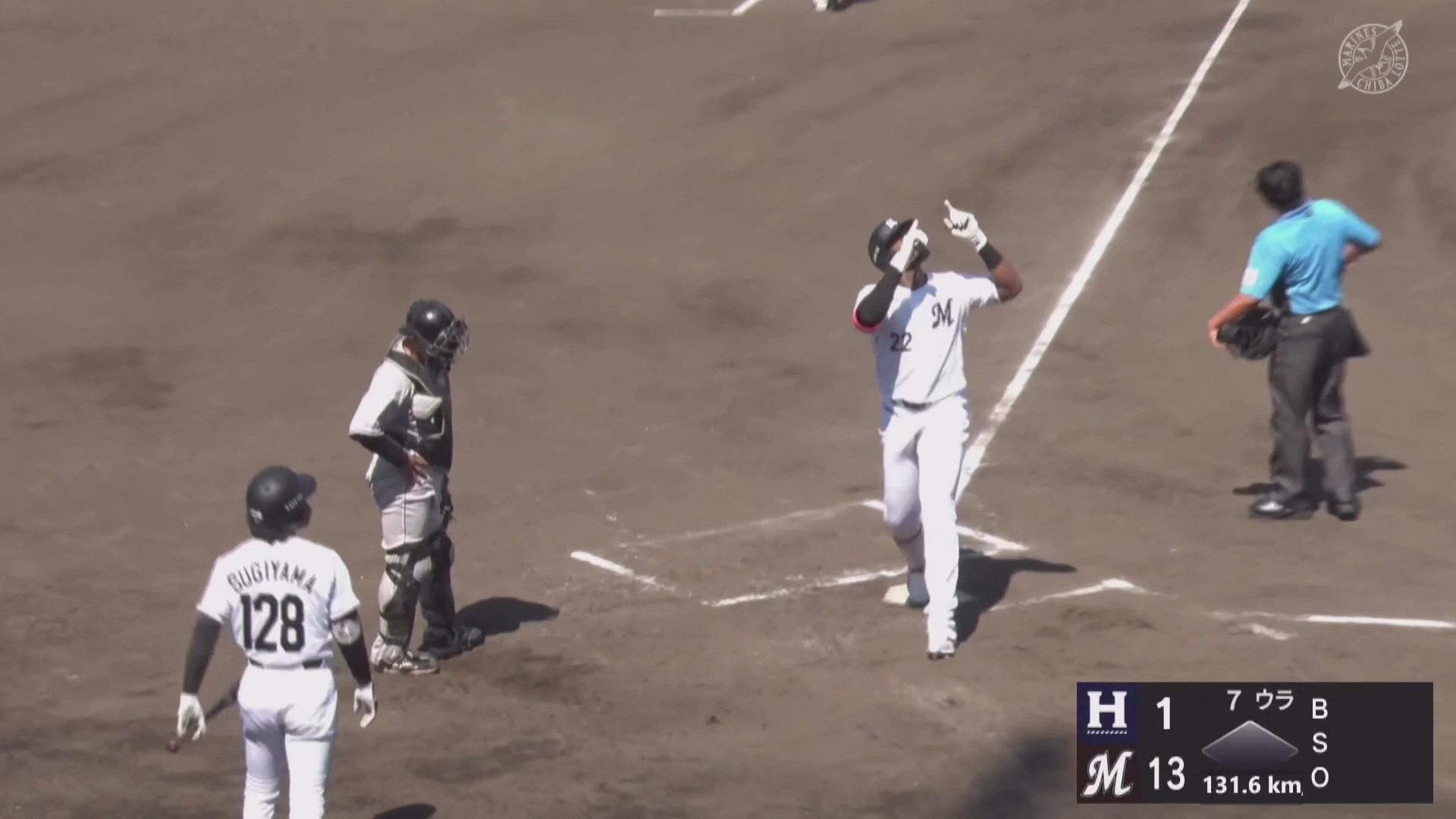 【ファーム】一軍昇格へアピール!! マリーンズ・ポランコ 2試合連続となるライトへの2ランHR!! 2026年7月10日 千葉ロッテマリーンズ 対 ハヤテベンチャーズ静岡